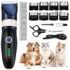 Arez Pro Silent Pet Hair Grooming Clipper Trimmer Shaver Dog Electric Shaver Set