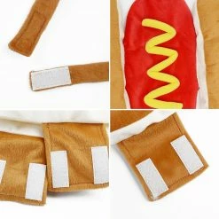 Ksalfye Hot Dog Pet Costume, Chaud Doux Mignon Fête Cosplay Costumes Pour Chiot Petits Chiens Animaux De Compagnie, Vêtements Pour Chiens -Pet Soin 387423335 max