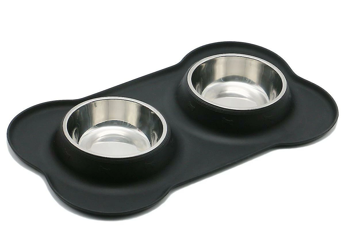 Unbranded Dog Bowls Food Water Bowl En Acier Inoxydable Double Bowl , 800ml 3 Unbranded Dog Bowls Food Water Bowl En Acier Inoxydable Double Bowl , 800ml – Image 3