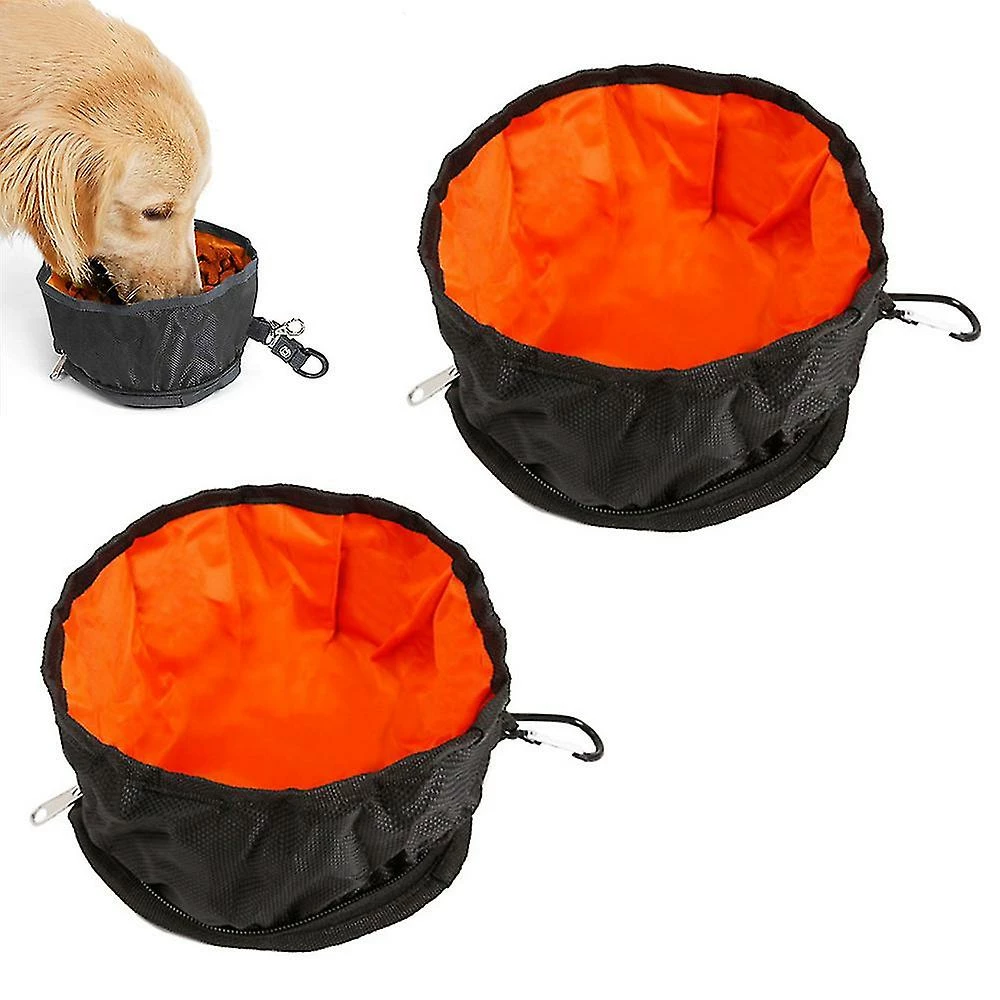 Unbranded 2pcs Imperméable à L’eau Voyage Dog Bowls Pet Bowls Bols Pliables 2 Unbranded 2pcs Imperméable à L’eau Voyage Dog Bowls Pet Bowls Bols Pliables – Image 2
