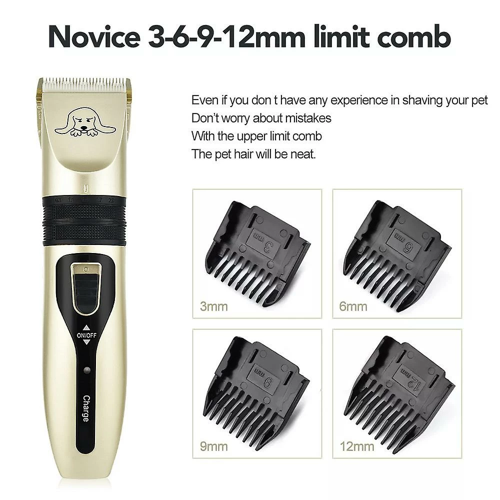 Sevenprin Pet Dog Cat Tondeuses à Cheveux De Toilettage Sans Fil Avec 3-12 Mm Taille Comb Set Low Noise Hair Trimmer Rechargeable 4 Sevenprin Pet Dog Cat Tondeuses à Cheveux De Toilettage Sans Fil Avec 3-12 Mm Taille Comb Set Low Noise Hair Trimmer Rechargeable – Image 4