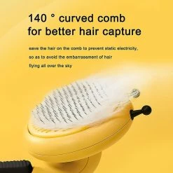 Rtopr Bee Shape Massage Peigne Cat Dog Slicker Brosse De Toilettage Pour L’enlèvement De La Fourrure D’animal De Compagnie Sous-poil -Pet Soin 392854384 max