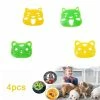 Rtopr 4pcs Réutilisable Pet Hair Remover Portable Cat Dog Fur Catcher Pour Lave-linge Machine à Laver