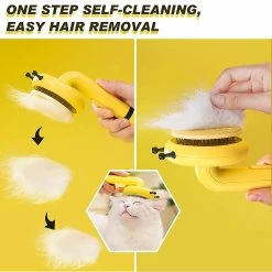 Unbranded Pet Dog Cat Hair Shedding Comb Bee Shape Cozy Needles Massage Peign Pour Chats Dog Hair Remover Slicker Brush Grooming Pet Supplies -Pet Soin 397271831 max