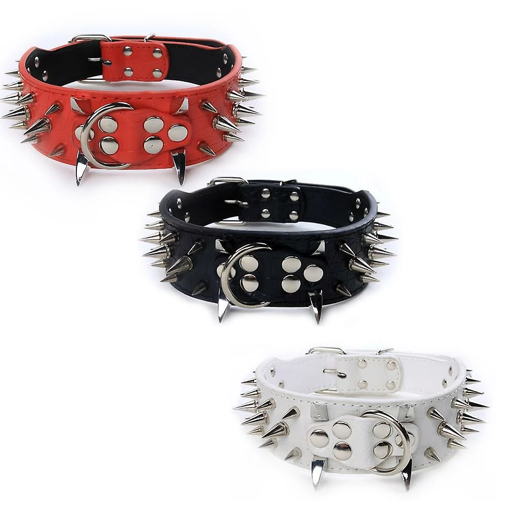 Giveuphesit Spike Dog Collar - Collier Pour Chien En Cuir à La Mode Pour Chiens Moyens Et Grands 3 Giveuphesit Spike Dog Collar - Collier Pour Chien En Cuir à La Mode Pour Chiens Moyens Et Grands – Image 3