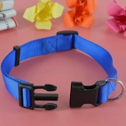 Giveuphesit Pet Soft Réglable Solid Color Nylon Puppy / Dog Collier Pour Correspondre à La Laisse Et Au Harnais -Pet Soin 402071854 max