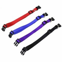 Giveuphesit Pet Soft Réglable Solid Color Nylon Puppy / Dog Collier Pour Correspondre à La Laisse Et Au Harnais -Pet Soin 402071890 max