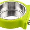 Aowear Crate Dog Bowl, Amovible En Acier Inoxydable Eau Aliment Feeder Bowls Cage Coop Cup Pour Chat Chiot Oiseau Animaux De Compagnie
