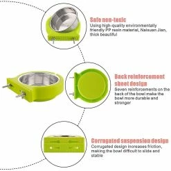 Aowear Crate Dog Bowl, Amovible En Acier Inoxydable Eau Aliment Feeder Bowls Cage Coop Cup Pour Chat Chiot Oiseau Animaux De Compagnie 8 Aowear Crate Dog Bowl, Amovible En Acier Inoxydable Eau Aliment Feeder Bowls Cage Coop Cup Pour Chat Chiot Oiseau Animaux De Compagnie -Pet Soin 402377173 max