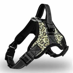Aowear Pet Dog Leash Traction Harnais De Poitrine Drag Antidéflagrant Leopard-l Aespa