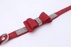 Unbranded Collier Crystal Dog Avec Nœud Papillon Strasss Colliers Pour Chiots Bling Pour Petits Chiens8,6-11 Pouces (paquet De 1) -Pet Soin 404922561 max