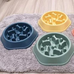 Unbranded Slow Feeder Dog Bowl Anti-irrigation Alimentation Saine Interactif - C -Pet Soin 423490390 max