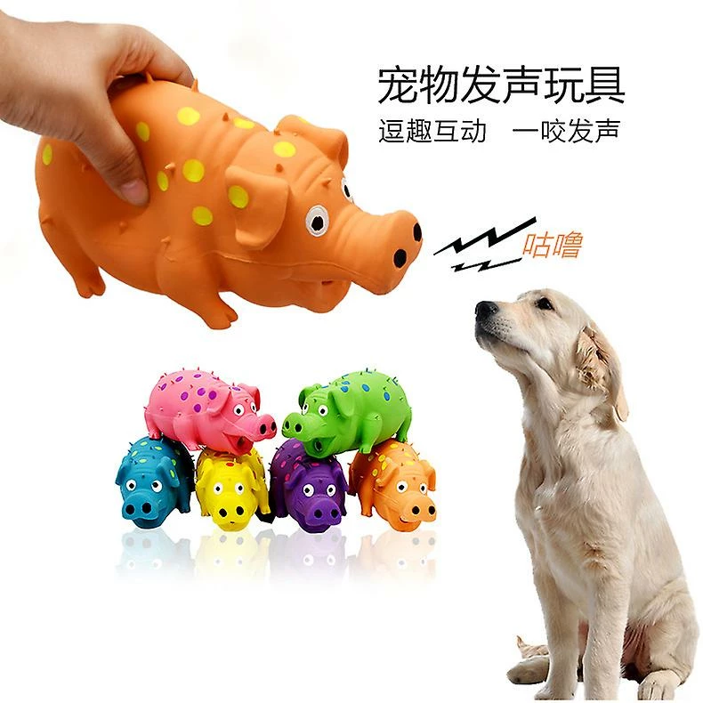 Unbranded Grunting Latex Rubber Dog Toy Dotted Pig, 10 « Latex Dog Chew Toys With Sound Sound Oinks Growling Pig Dog Toy 3 Unbranded Grunting Latex Rubber Dog Toy Dotted Pig, 10 « Latex Dog Chew Toys With Sound Sound Oinks Growling Pig Dog Toy – Image 3
