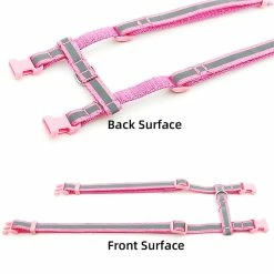 Unbranded Cat Dog Collar Harness Leash Réglable Nylon Pet Traction Cat Kitten Halter Collar Cats Products Reflective Pet Harness Belt -Pet Soin 437792119 max