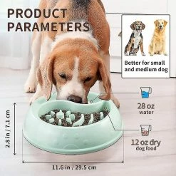 Unbranded Slow Feeder Dog Bowl Anti-irrigation Bowl Healthy Design Pet Bowl-a -Pet Soin 439728975 max