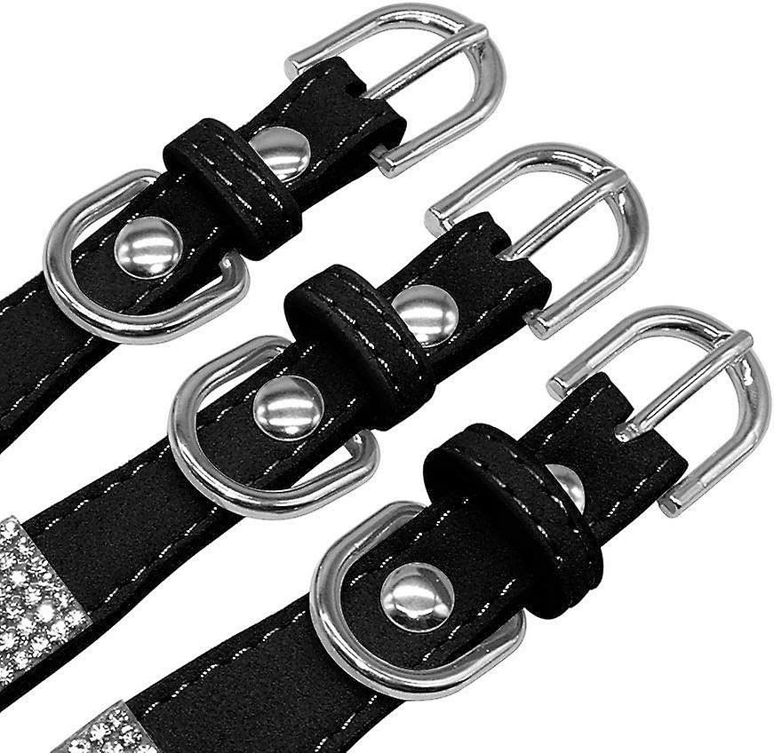 Baicccf Collier Pour Chien Collier En Strass Pour Chien, Mignon éblouissant Étincelant Doux Cuir Daim Chien Chat Collier Strass Cristal Diamant Pet Dog Puppy Collier 3 Baicccf Collier Pour Chien Collier En Strass Pour Chien, Mignon éblouissant Étincelant Doux Cuir Daim Chien Chat Collier Strass Cristal Diamant Pet Dog Puppy Collier – Image 3