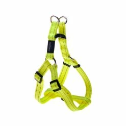 Rogz Utility Bright Reflective Durable Step-In Dog Harnais, Yellow Glo