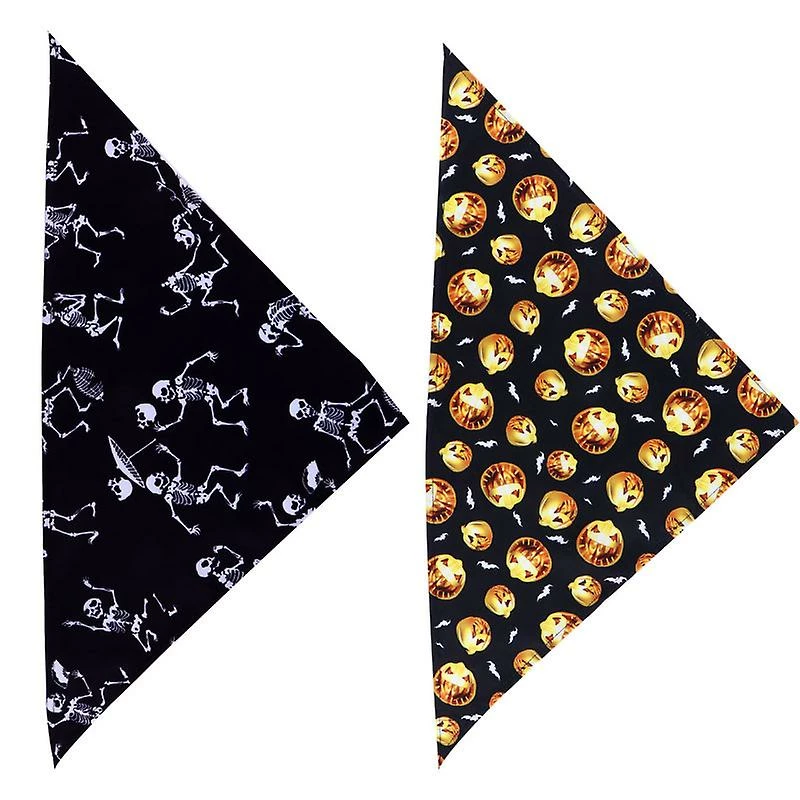Tinksky 2pcs Dog Bib Pour Le Décor D’Halloween 2 Tinksky 2pcs Dog Bib Pour Le Décor D’Halloween – Image 2