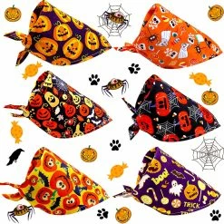 Unbranded Halloween Décorer Bandanas Accessoires Pour Chiens Pet Dog Bandanas Foulard Pour Chat Chiot Bavoirs Pour Animaux De Compagnie Pour Petits Chiens Accessoires -Pet Soin 444553479 max