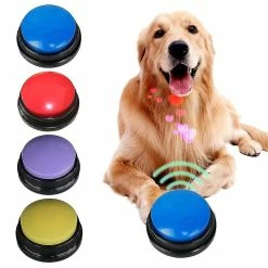 Unbranded Pet Dog Communication Bouton Sound Box Puppy Talking Toy Recording Sounder Outil Interactif F