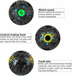 Baicccf Dog Treat Ball Avec Squeaker, Interactive Iq Treat Food Dispensing Puppy Ball Toy -Pet Soin 449768495 max