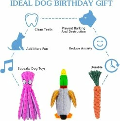 Baicccf Dog Squeaky Toys Octopus - Jouets Pour Chiens En Peluche Froissés Pour La Dentition Des Chiots, Jouets à Mâcher Interactifs Durables Pour Chiens De Petite à Moyenne Taille Et Réduire B -Pet Soin 449768777 max
