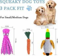 Baicccf Dog Squeaky Toys Octopus - Jouets Pour Chiens En Peluche Froissés Pour La Dentition Des Chiots, Jouets à Mâcher Interactifs Durables Pour Chiens De Petite à Moyenne Taille Et Réduire B -Pet Soin 449768834 max