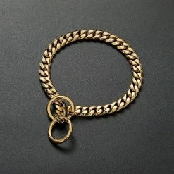 Wabjtam Gold Chain Cuban Link Dog Choke Collier Collier Pour Petit Moyen Grand Chien, Mignon Dressage Chien Collier -Pet Soin 452026627 max