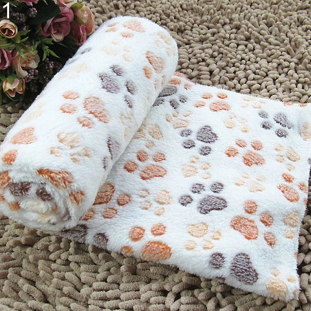 Unbranded 76cm X 52cm Warm Soft Paw Print Coral Velvet Pet Cat Dog Blanket Puppy Bed Mat Qinhai 1 Unbranded 76cm X 52cm Warm Soft Paw Print Coral Velvet Pet Cat Dog Blanket Puppy Bed Mat Qinhai