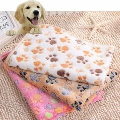 Unbranded 76cm X 52cm Warm Soft Paw Print Coral Velvet Pet Cat Dog Blanket Puppy Bed Mat Qinhai 7 Unbranded 76cm X 52cm Warm Soft Paw Print Coral Velvet Pet Cat Dog Blanket Puppy Bed Mat Qinhai -Pet Soin 457921350 max