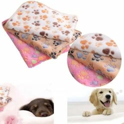 Unbranded 76cm X 52cm Warm Soft Paw Print Coral Velvet Pet Cat Dog Blanket Puppy Bed Mat Qinhai 8 Unbranded 76cm X 52cm Warm Soft Paw Print Coral Velvet Pet Cat Dog Blanket Puppy Bed Mat Qinhai -Pet Soin 457921371 max