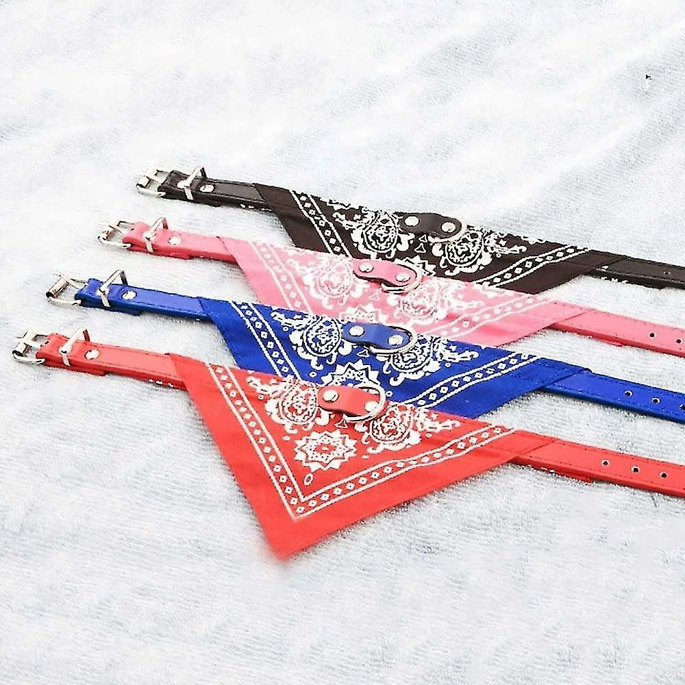 Unbranded Luck Daw Réglable Pet Dog Cat Puppies Bandanas Triangle Colliers Foulard En Cuir 4 Unbranded Luck Daw Réglable Pet Dog Cat Puppies Bandanas Triangle Colliers Foulard En Cuir – Image 4