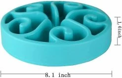 Unbranded Slow Dog Feeding Bowl Fun Feeder Anti Gluttonous Dog Feeding Bowl - Vert Foncé -Pet Soin 461071798 max