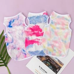 Giveuphesit Dog Vest 3 Pack Tie Dye Dog Shirt Soft Puppy Clothes Respirant Chaton T-shirt Coloré Doggie Débardeur Pet 8 Giveuphesit Dog Vest 3 Pack Tie Dye Dog Shirt Soft Puppy Clothes Respirant Chaton T-shirt Coloré Doggie Débardeur Pet -Pet Soin 475705795 max
