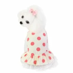 Giveuphesit Robe De Chien Jupe De Chien Pour Petits Chiens Avec Impression De Fleurs Tulle Doggie Sundress Cat Dress Dog Apparel