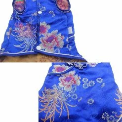Giveuphesit Pet Costume Tang Suit Dog Cheongsam Satin Vêtements De Style Chinois Pour Chiens Pet Jupe Chiot Chats Robe -Pet Soin 475707150 max