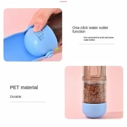 Unbranded Portable Pet Dog Water Bottle Feeder Compatible Avec Dogs Pink -Pet Soin 475731023 max