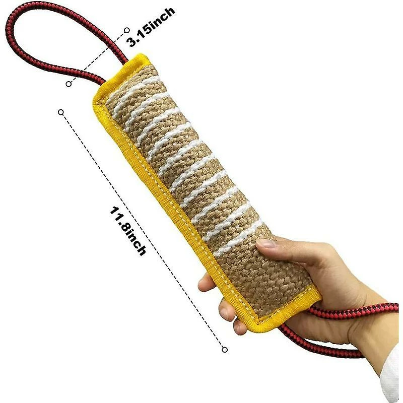 Yuzee Dog Toy Dummy Avec 2 Poignées, Jouet De Remorqueur De Morsure De Chien Durable, Rouleau D’apprentissage Flottant Factice, Jouet à Cordes Interactif Pour Chiens Grands / Moyens 2 Yuzee Dog Toy Dummy Avec 2 Poignées, Jouet De Remorqueur De Morsure De Chien Durable, Rouleau D’apprentissage Flottant Factice, Jouet à Cordes Interactif Pour Chiens Grands / Moyens – Image 2