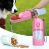 Magene 2-en-1 Pet Bottle Dog Cat Food Water Portable Bottle Plastic Sliding Design Économisez De L’espace