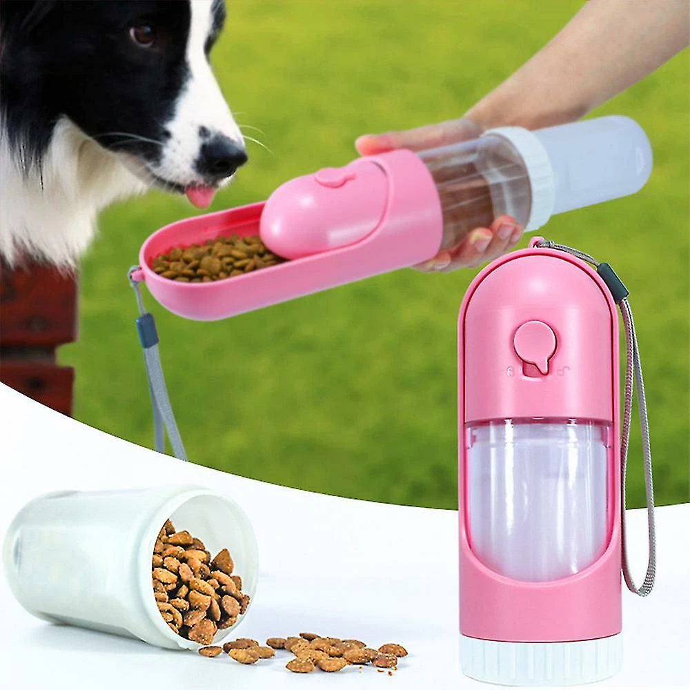 Magene 2-en-1 Pet Bottle Dog Cat Food Water Portable Bottle Plastic Sliding Design Économisez De L’espace 1 Magene 2-en-1 Pet Bottle Dog Cat Food Water Portable Bottle Plastic Sliding Design Économisez De L’espace