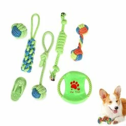 Wonderful 6 Pcs Dog Toy Set Peluche Jouets Animaux De Compagnie, Coton Naturel Non Toxique Inodore Durable Tee