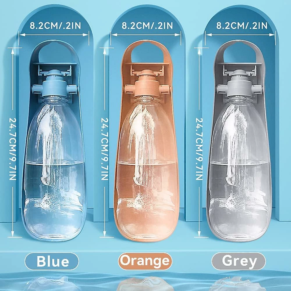 Yuzee Dog Water Bottle, Walking Dog Water Bottle, Collapsible Dog Water Bottle Travel Dog Water Bottle 550ml Large Capacity Abs Sink (orange) 2 Yuzee Dog Water Bottle, Walking Dog Water Bottle, Collapsible Dog Water Bottle Travel Dog Water Bottle 550ml Large Capacity Abs Sink (orange) – Image 2