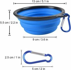 Yuzee Dog Bowls, Set Of 4 Collapsible Silicone Bowls With Carabiner Clip, Portable Water Or Food Bowls For Small To Medium Dogs, Dog Travel Bowls -Pet Soin 490174548 max