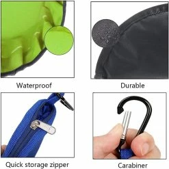 Yuzee Travel Bowl, 2 Pieces Collapsible Dog Bowl Travel Bowl Collapsible Dog Bowl Waterproof Fabric Portable With Carabiner And Zipper ((gray+blue)) 7 Yuzee Travel Bowl, 2 Pieces Collapsible Dog Bowl Travel Bowl Collapsible Dog Bowl Waterproof Fabric Portable With Carabiner And Zipper ((gray+blue)) -Pet Soin 490175088 max