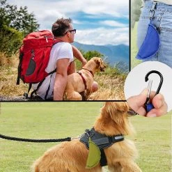 Yuzee Travel Bowl, 2 Pieces Collapsible Dog Bowl Travel Bowl Collapsible Dog Bowl Waterproof Fabric Portable With Carabiner And Zipper ((gray+blue)) 8 Yuzee Travel Bowl, 2 Pieces Collapsible Dog Bowl Travel Bowl Collapsible Dog Bowl Waterproof Fabric Portable With Carabiner And Zipper ((gray+blue)) -Pet Soin 490175275 max