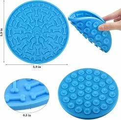 Vention 2pcs Dog Licking Trays Tapis De Léchage De Bain Pour Chiens Laveur De Bain Léchage Pad -Pet Soin 494573661 max