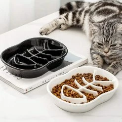 Vention Céramique Slow Feeder Dog Bowls Cat Bowl -céramique Fun Interactive Feeder Bloat Sto -Pet Soin 494575441 max