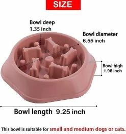 Vention Dog Bowl Slow Feeder Dog Bowls Petit Chien Slow Feeding Dogs Bowl Slow Eating Dog Slow -Pet Soin 494575656 max
