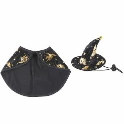 Unbranded Halloween Pet Cat Dog Cosplay Costume Pet Halloween Costume Cape Et Wizard Hat Pour Décoration De Fête Fête Cadeau Fête -Pet Soin 494817523 max