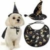 Unbranded Pet Halloween Outfits, Dog Halloween Costumes With Adjustable Witch Hat Halloween Pet Clothes Dog Cat For Small Medium Dogs Cats Halloween Party